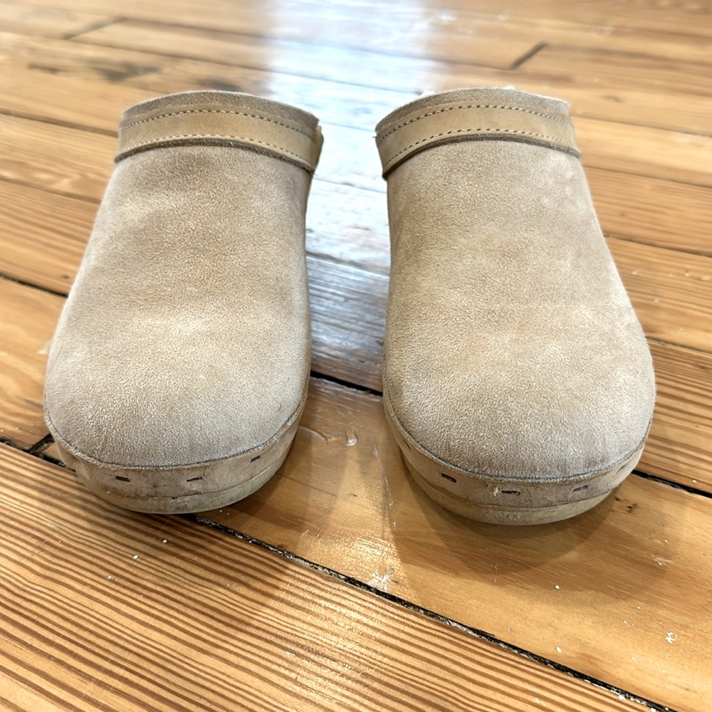 No. 6 Dakota Shearling Clogs - Size 38 - Color: Fawn
